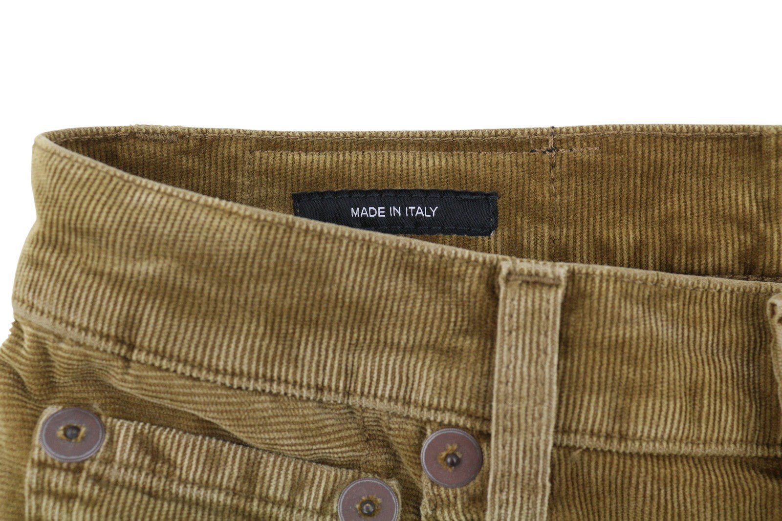 R13 Charlotte Women Trousers 24 Golden Brown Stretch Cord Flared FW25 RRP599