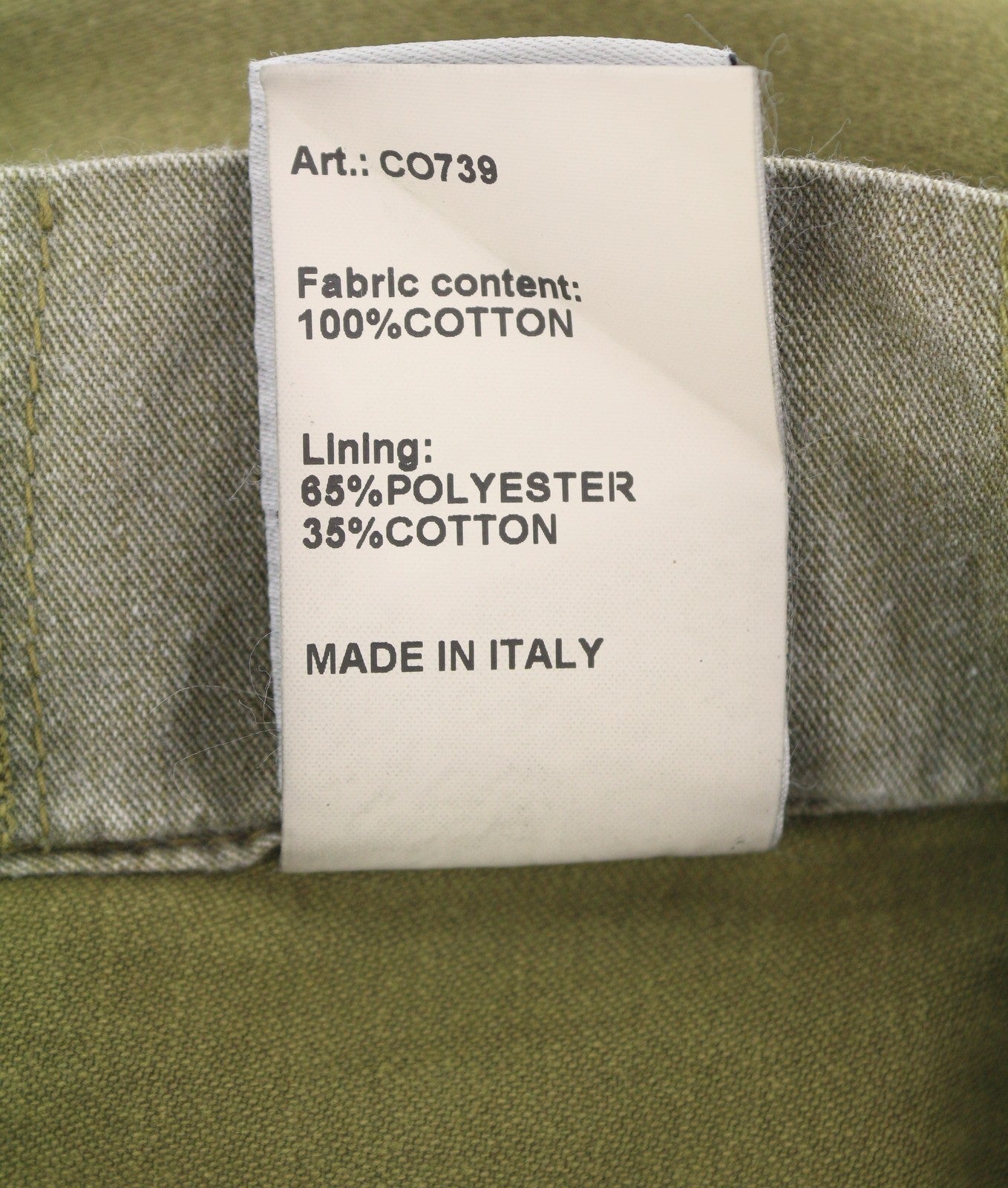 R13 Ankle Military Women Trousers 26 Olive Garment Dyed Cargo Logo FW25 RRP1199