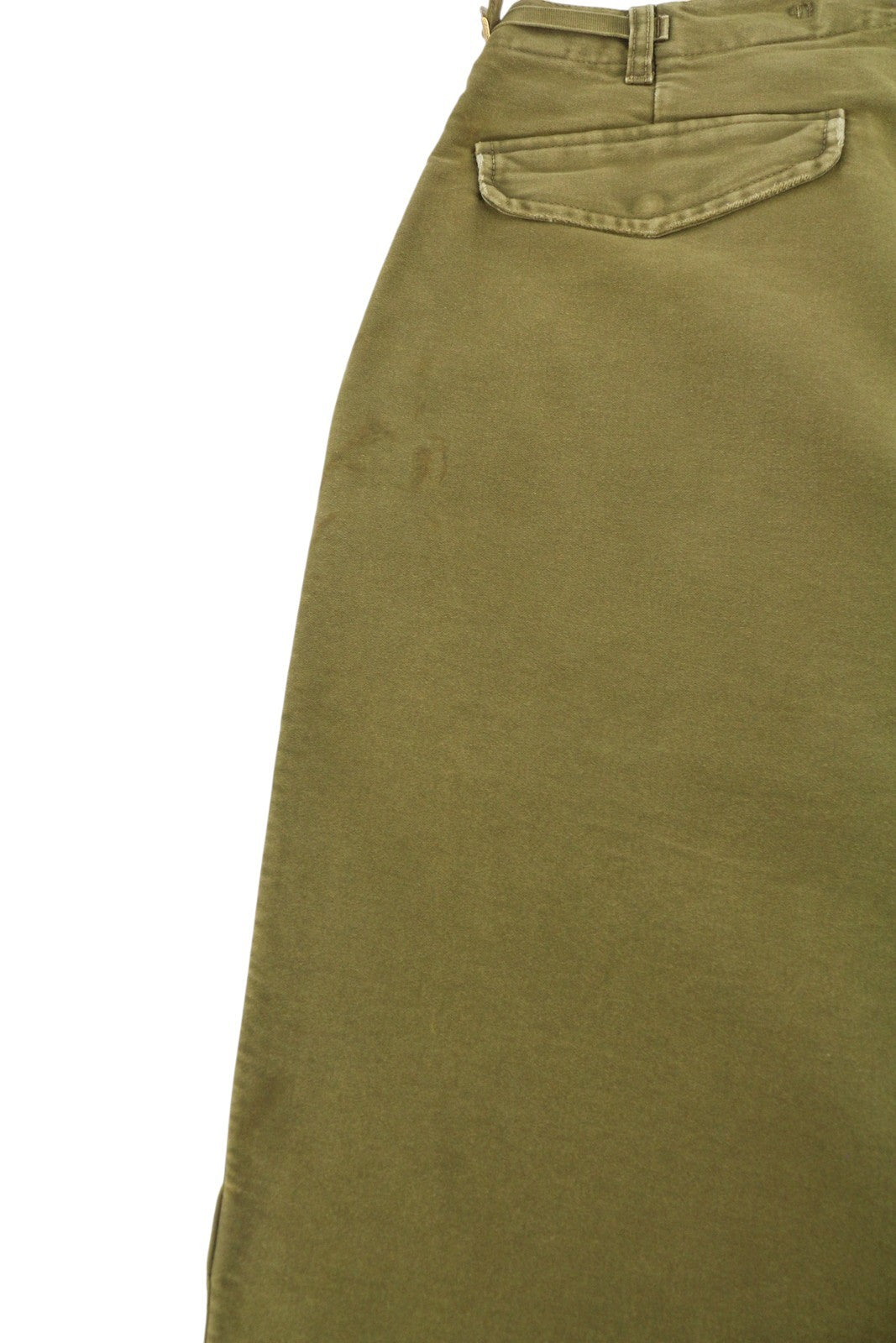 R13 Ankle Military Women Trousers 30 Olive Garment Dyed Cargo Zip FW25 RRP1199
