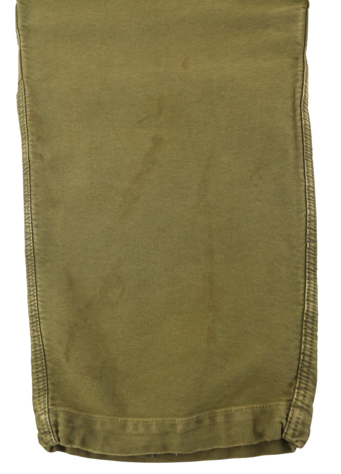 R13 Ankle Military Women Trousers 30 Olive Garment Dyed Cargo Zip FW25 RRP1199