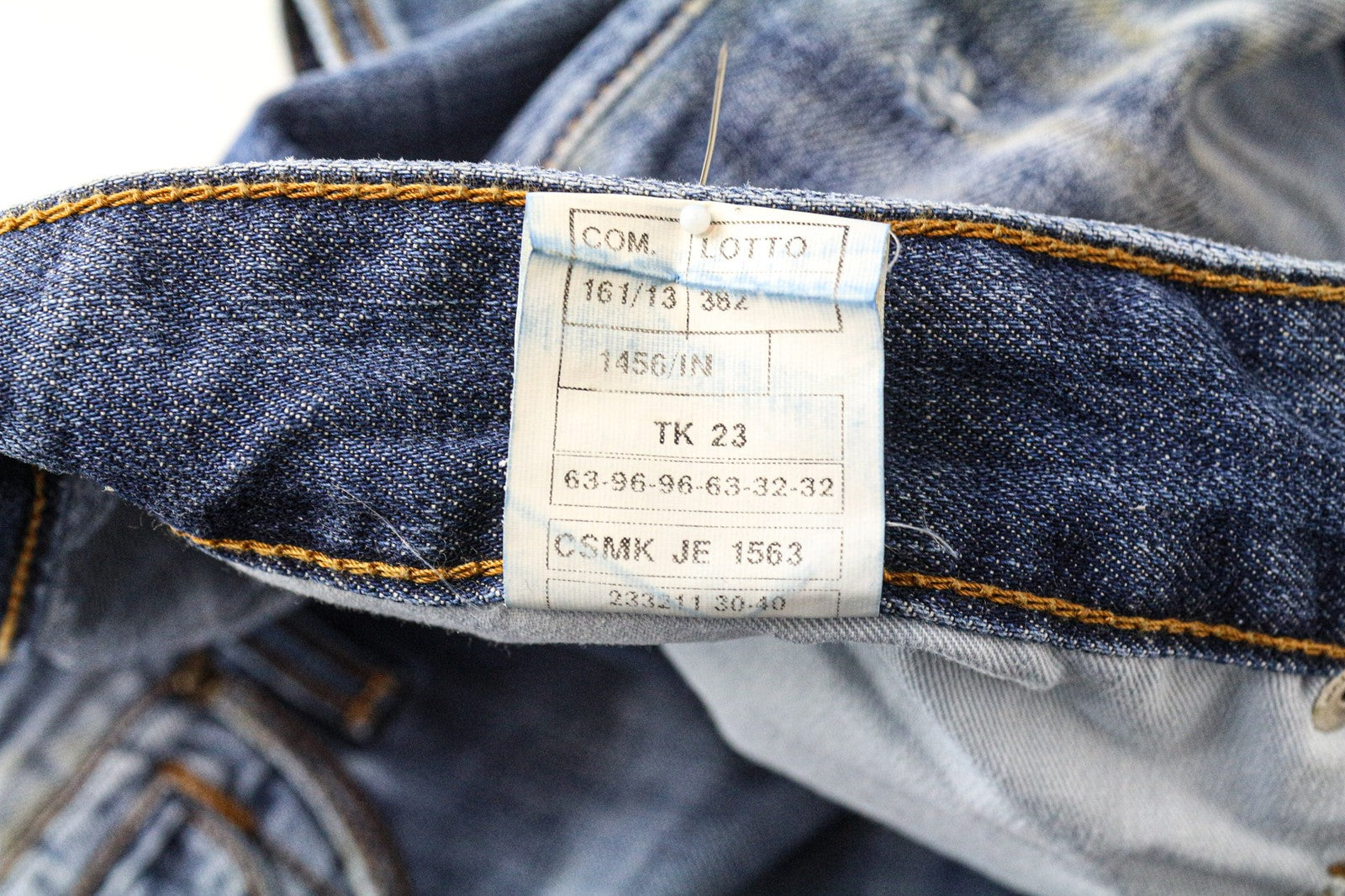 TAKESHY KUROSAWA Men's W34 Slim Fit Blue Pure Cotton Jeans Washed Aged Effect