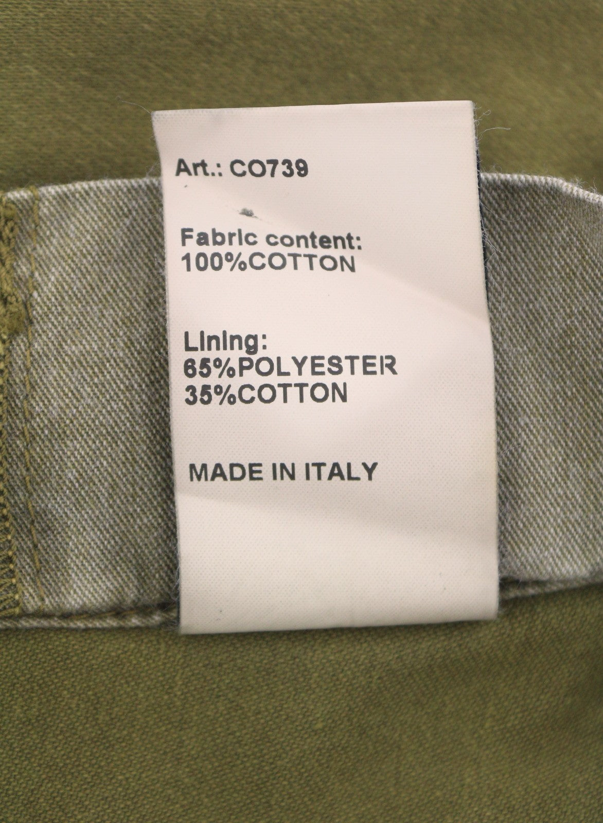 R13 Ankle Military Women Trousers 25 Olive Garment Dyed Cargo Logo FW25 RRP1199