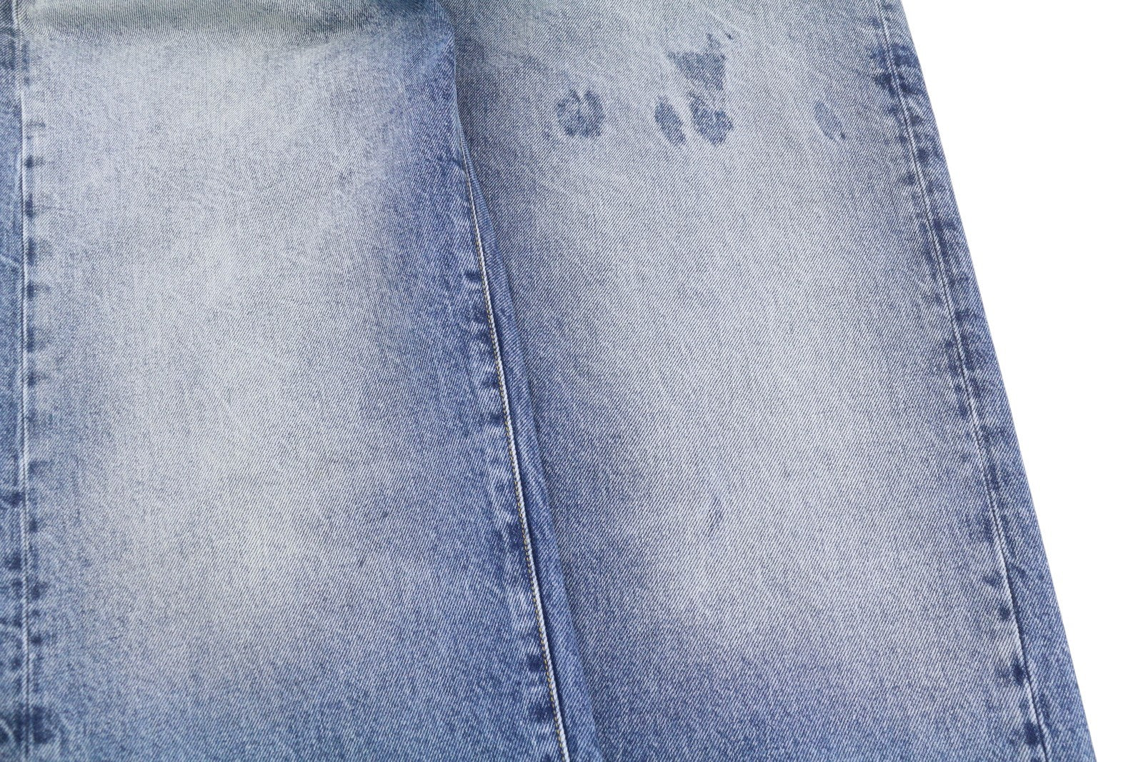 R13 Cuffed X-BF Women Jeans 27 Jasper Straight Whiskers Faded Blue Ankle PF25