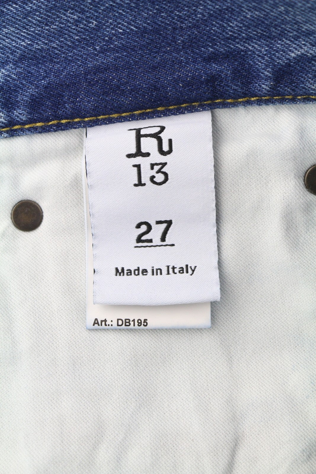 R13 Cuffed X-BF Women Jeans 27 Jasper Straight Whiskers Faded Blue Ankle PF25