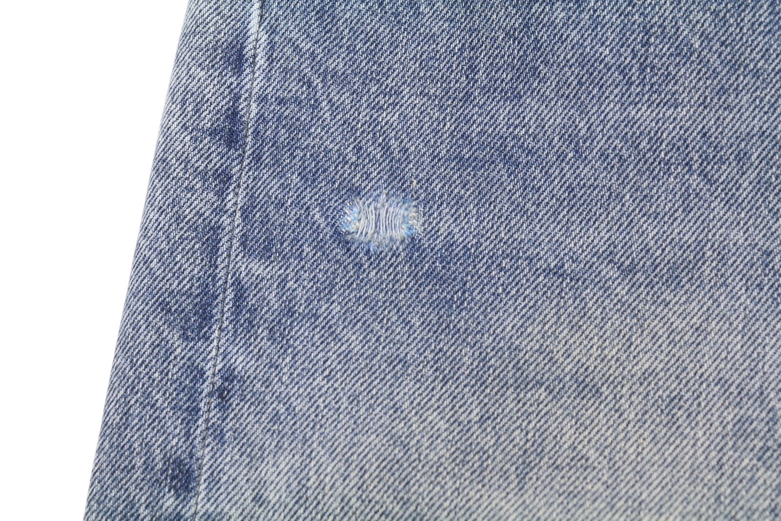 R13 Cuffed X-BF Women Jeans 26 Jasper Straight Distress Whiskers Faded Blue FW25