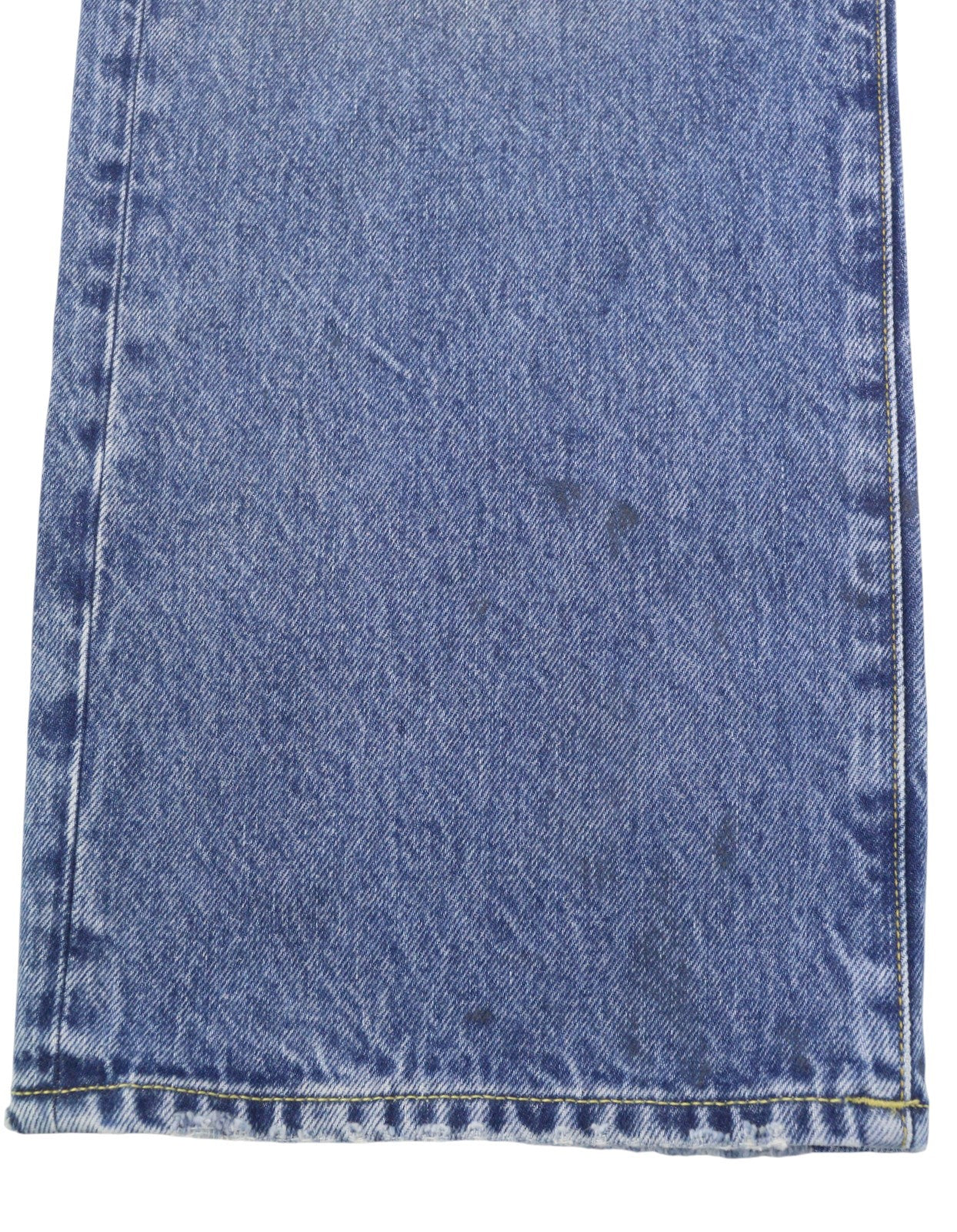 R13 Cuffed X-BF Women Jeans 29 Jasper Straight Whiskers Faded Blue Zip PF25