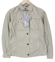 TUCANO URBANO Demetra Women's IT38 Beige Grey Cotton Moto Jacket Windproof