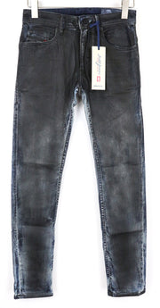 DIESEL Thommer CB-NE 086AZ Men's W26 Slim Grey Blue Sweat Jogg Stretch Jeans