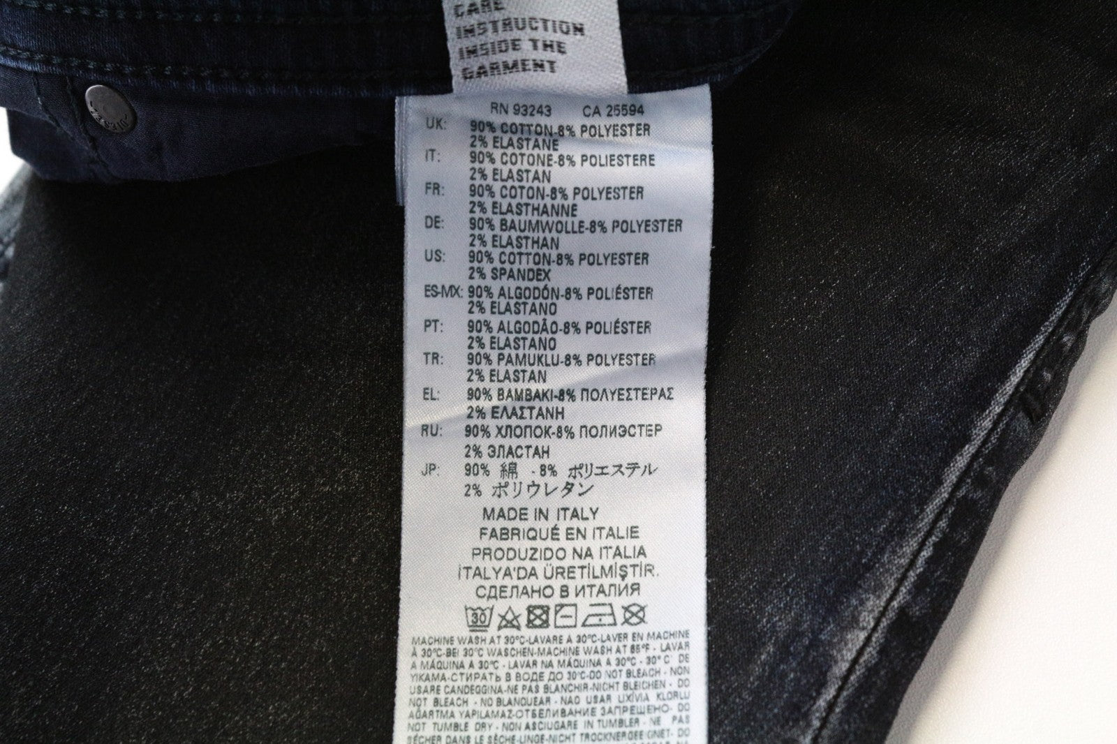 DIESEL Thommer CB-NE 086AZ Men's W26 Slim Grey Blue Sweat Jogg Stretch Jeans