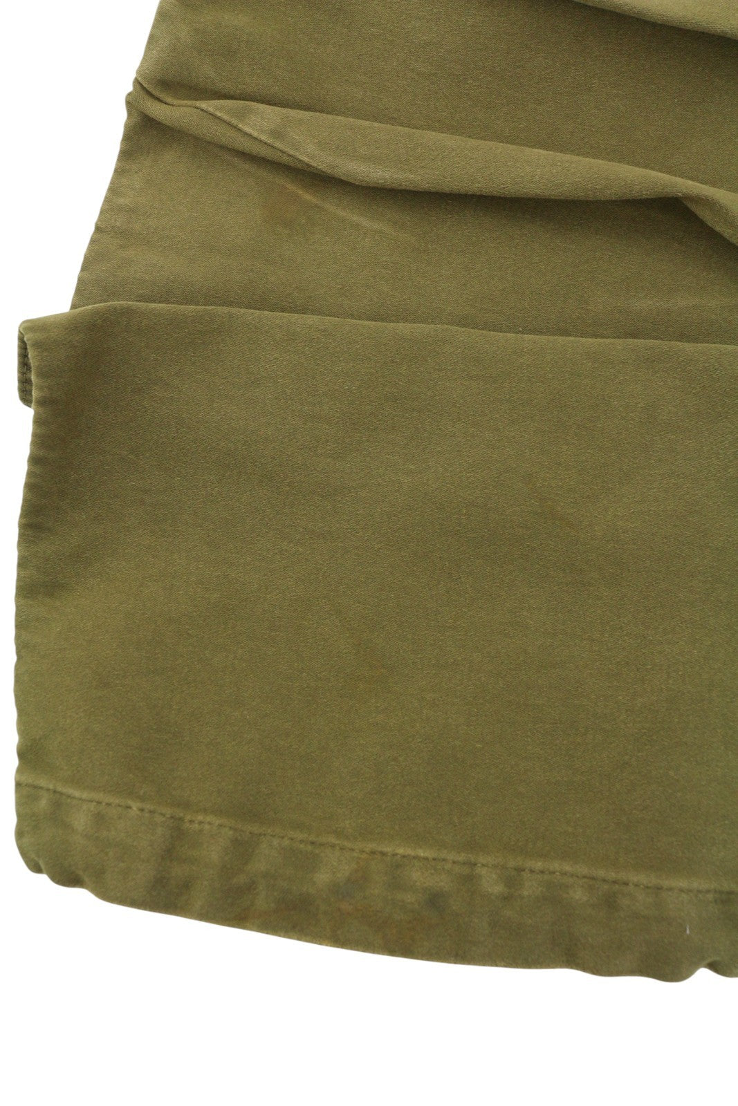 R13 Ankle Military Women Trousers 30 Olive Garment Dyed Moleskin FW25 RRP1199