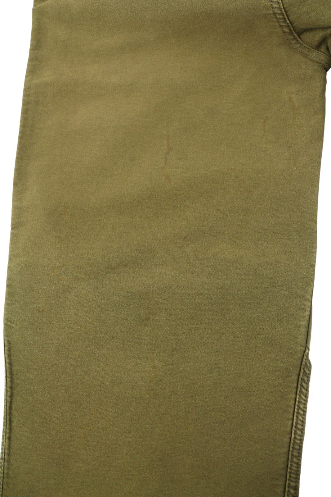 R13 Ankle Military Women Trousers 30 Olive Garment Dyed Moleskin FW25 RRP1199