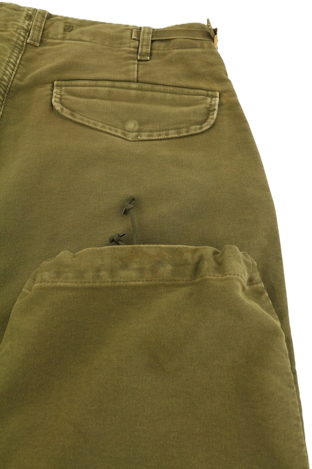 R13 Ankle Military Women Trousers 30 Olive Garment Dyed Moleskin FW25 RRP1199