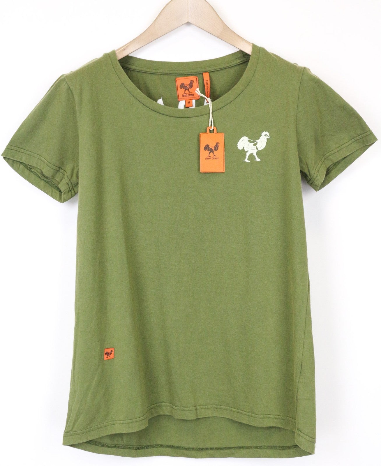 GOOD GENES Men's T-Shirt L Green Cotton Short Sleeve Pullover Casual Tee