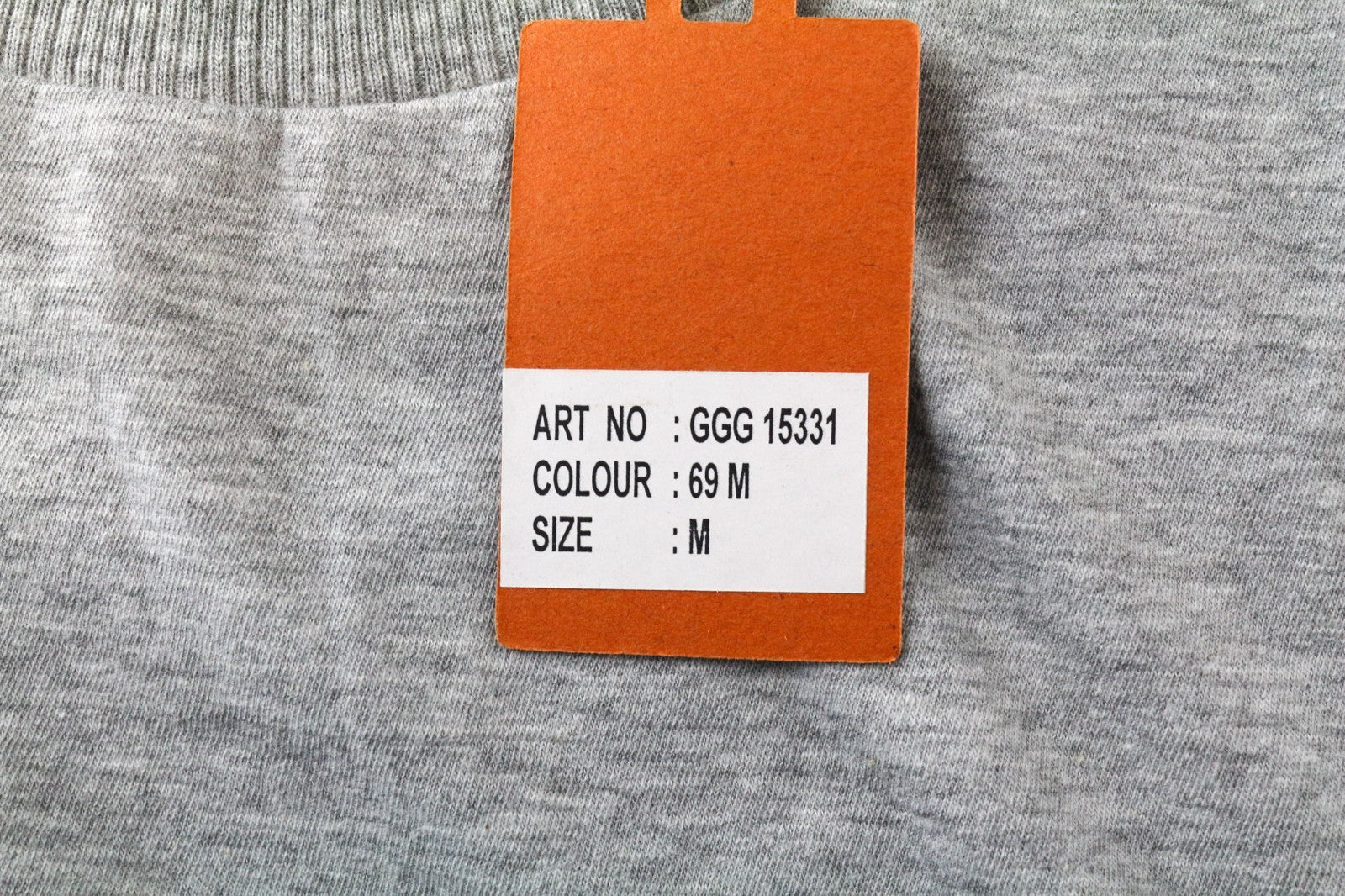 GOOD GENES Men's T-Shirt M Grey Melange Jersey Cotton Mix Crew Neck Tee