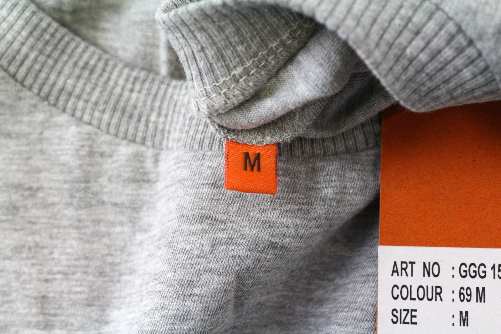 GOOD GENES Men's T-Shirt M Grey Melange Jersey Cotton Mix Crew Neck Tee