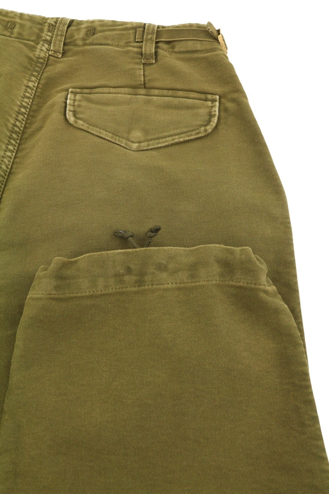 R13 Ankle Military Women Trousers 25 Olive Garment Dyed Cargo Zip FW25 RRP1199