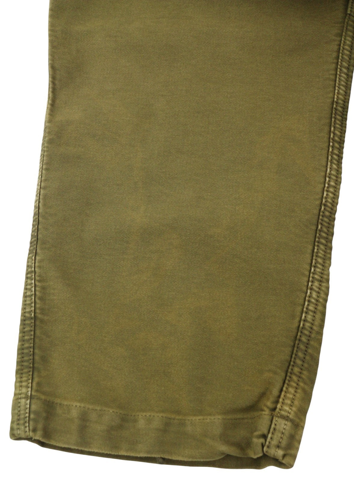 R13 Ankle Military Women Trousers 25 Olive Garment Dyed Moleskin FW25 RRP1199