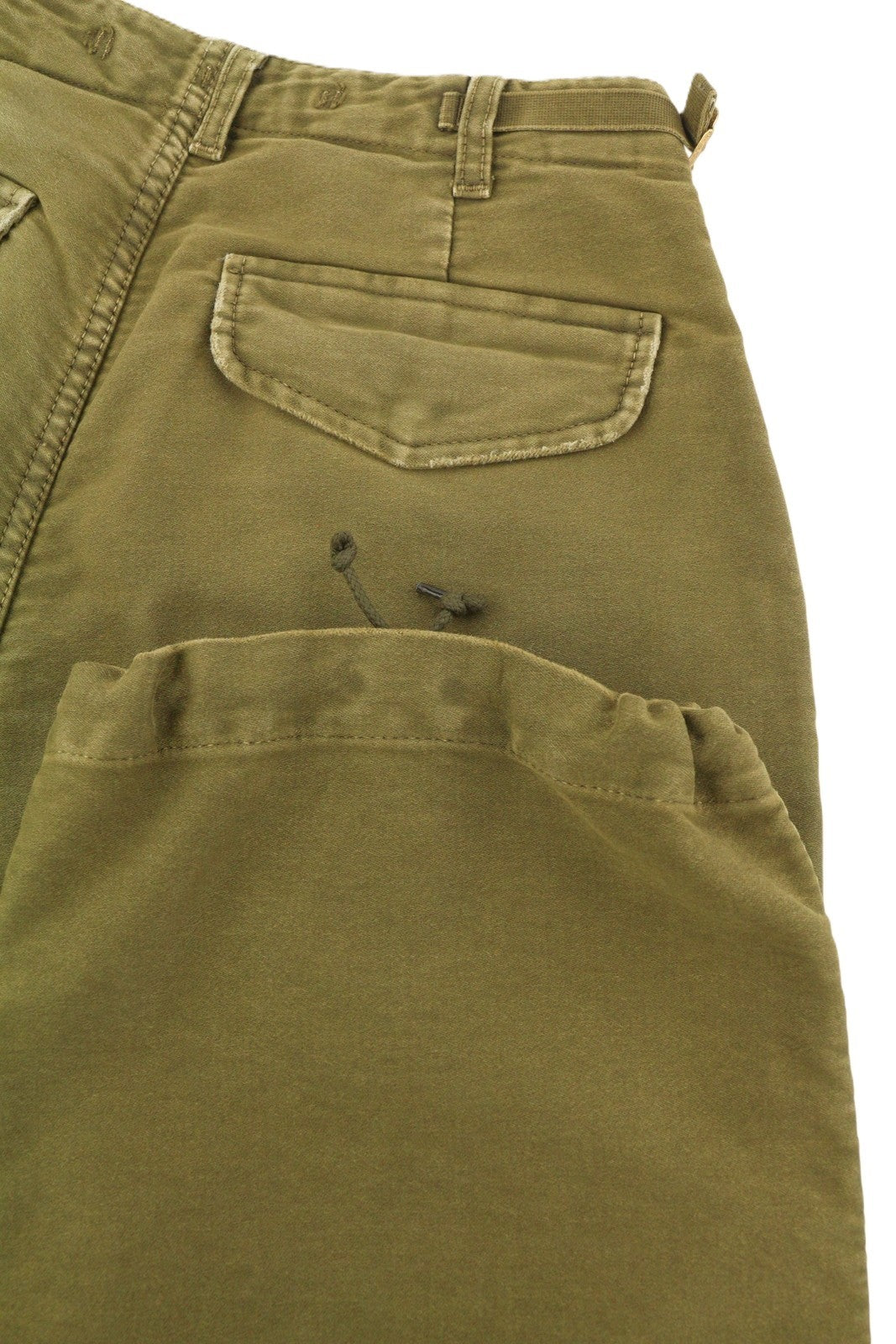 R13 Ankle Military Women Trousers 25 Olive Garment Dyed Moleskin FW25 RRP1199