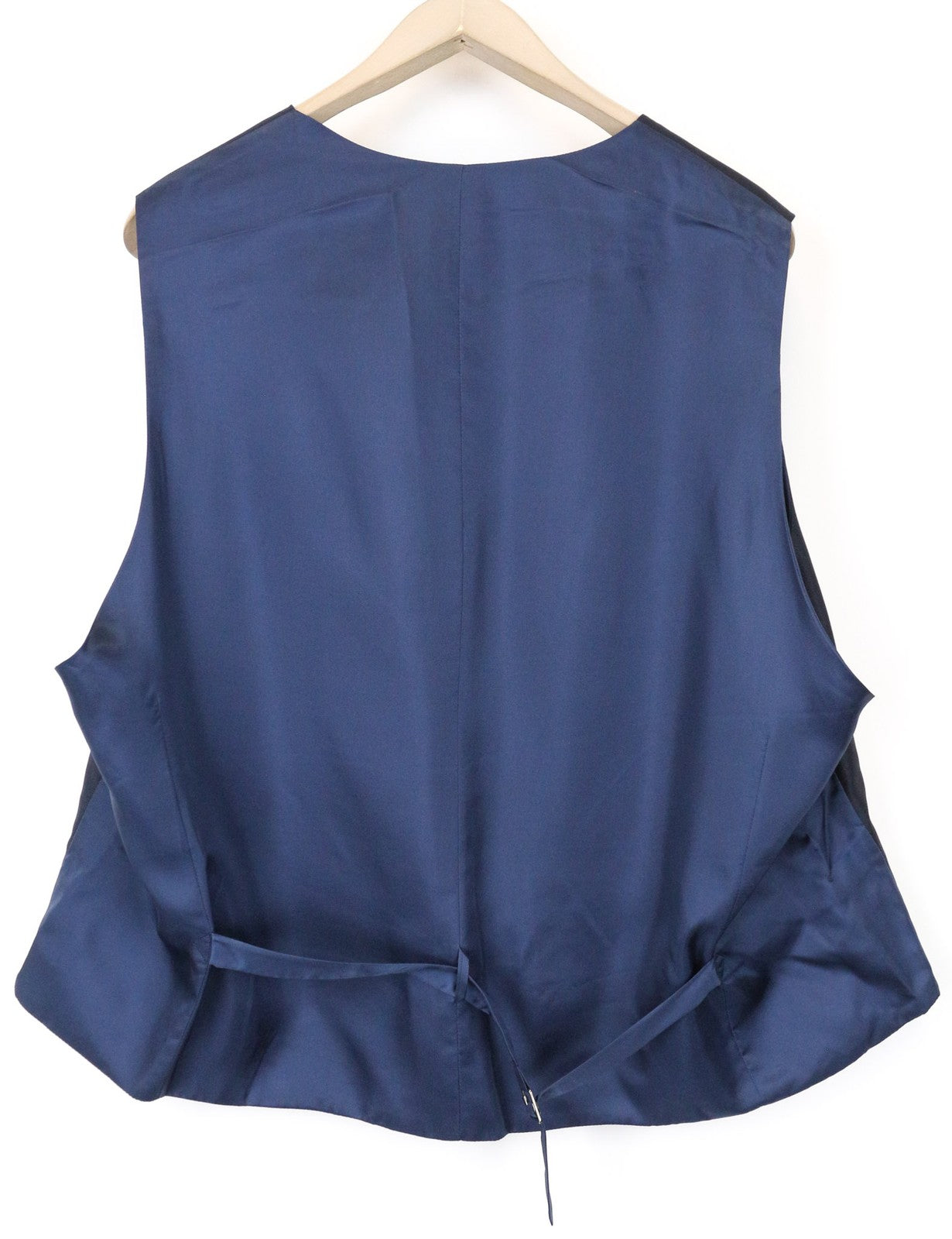 SUITSUPPLY Lazio vyriška liemenė UK54S mėlyna plona grynos vilnos V formos iškirpte oficiali suknelė 