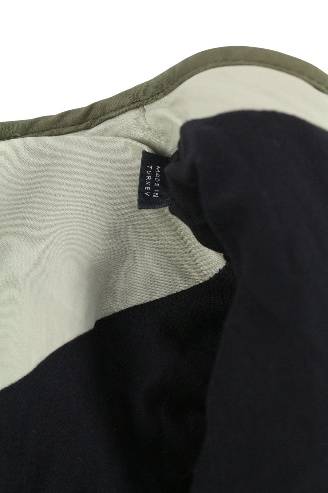 ALLSAINTS Foxi Liner Women Jacket EU42 Green Button-Up Quilted Crew Neck Pockets