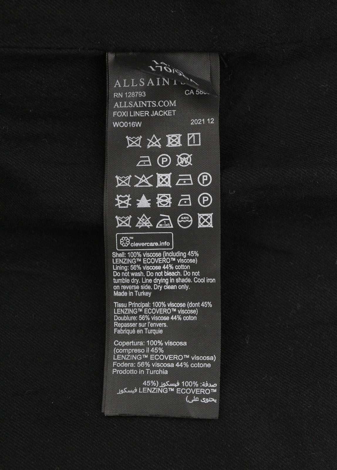 ALLSAINTS Foxi Liner Women Jacket EU42 Green Button-Up Quilted Crew Neck Pockets