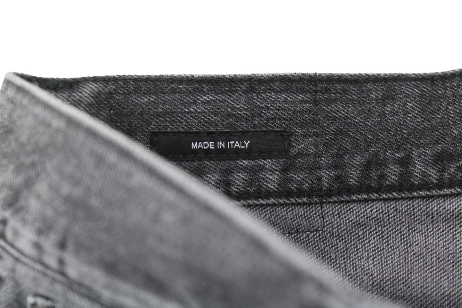 R13 Boyfriend Women Jeans 24 Wilson Black Whiskers Faded Cropped Straight PS25