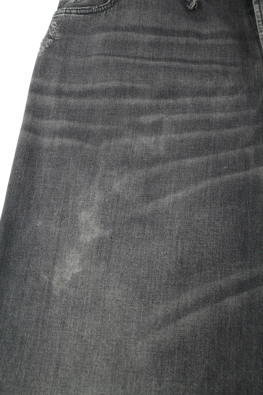 R13 Damon Pleated Women Jeans 28 Ellery Black Whiskers Faded Relaxed Fit Denim