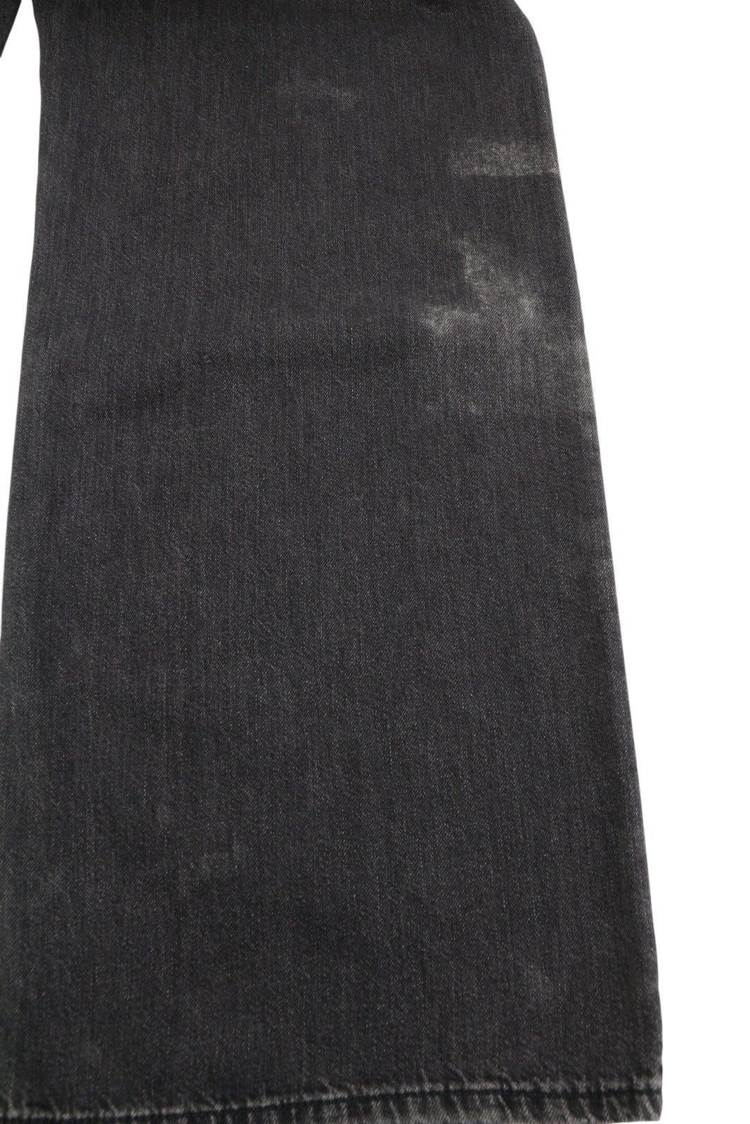R13 Damon Pleated Women Jeans 28 Ellery Black Whiskers Faded Relaxed Fit Denim