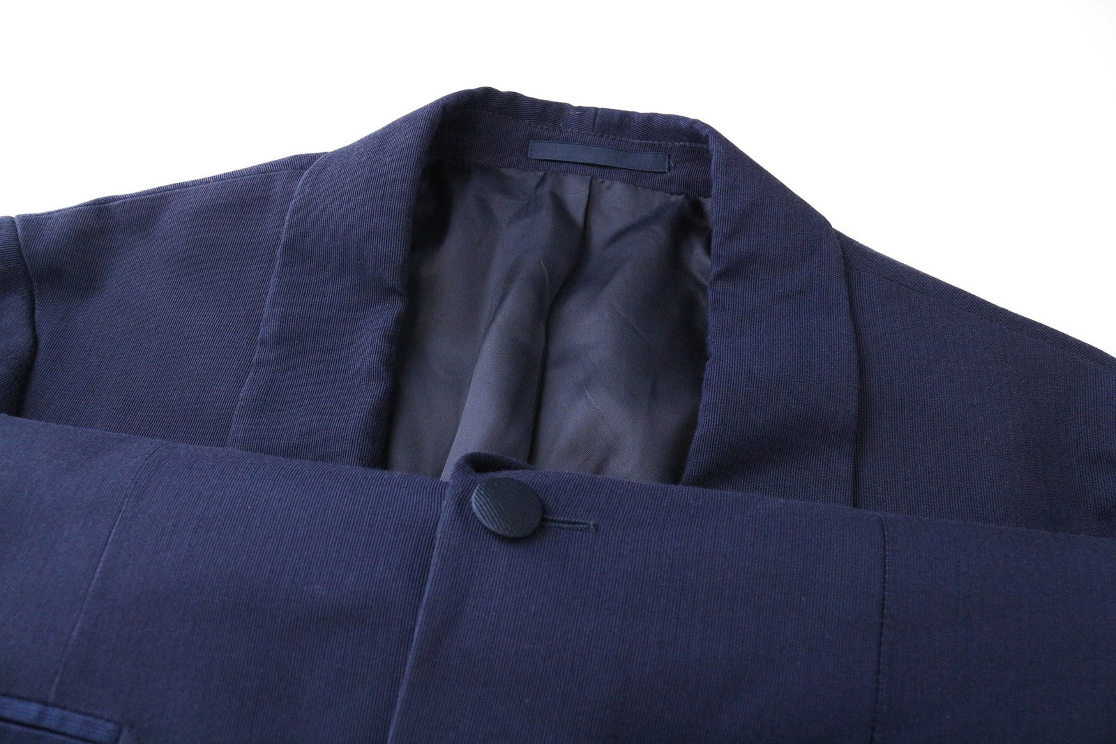 SUITSUPPLY Manhattan Men's Blazer UK38R Slim Cotton Silk Blend Blue Formal