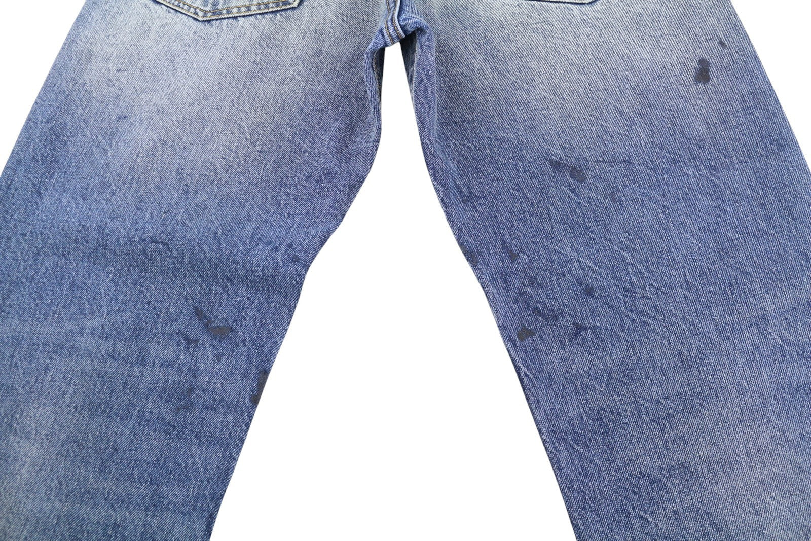 R13 Boyfriend Women Jeans 25 Jasper Whiskers Faded Cropped Zip Blue Denim PF25