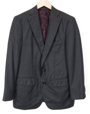 SUITSUPPLY Lazio Men's Blazer UK38S Grey Wool Herringbone Slim Classic Suit