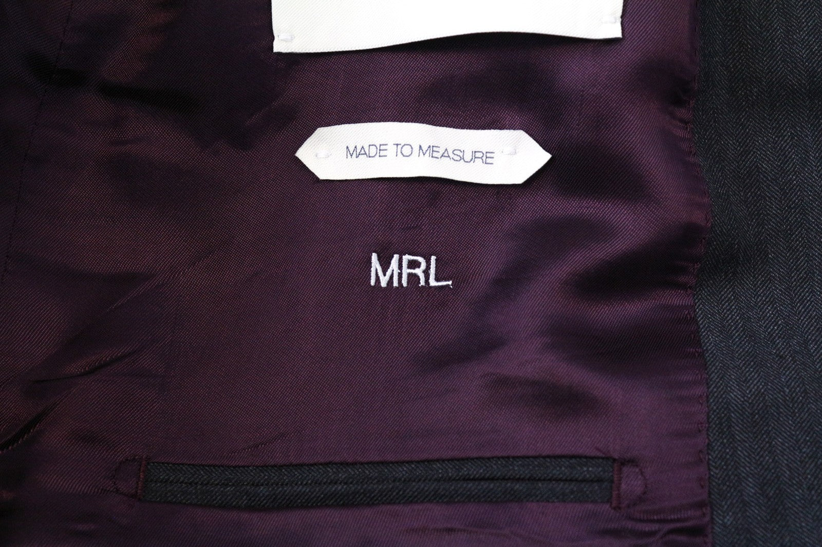 SUITSUPPLY Lazio Men's Blazer UK38S Grey Wool Herringbone Slim Classic Suit