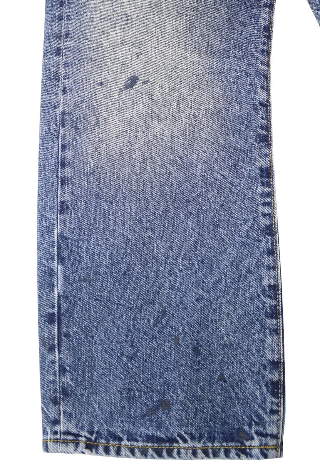 R13 Boyfriend Women Jeans 30 Jasper Straight Fit Whiskers Faded Ankle Blue PF25