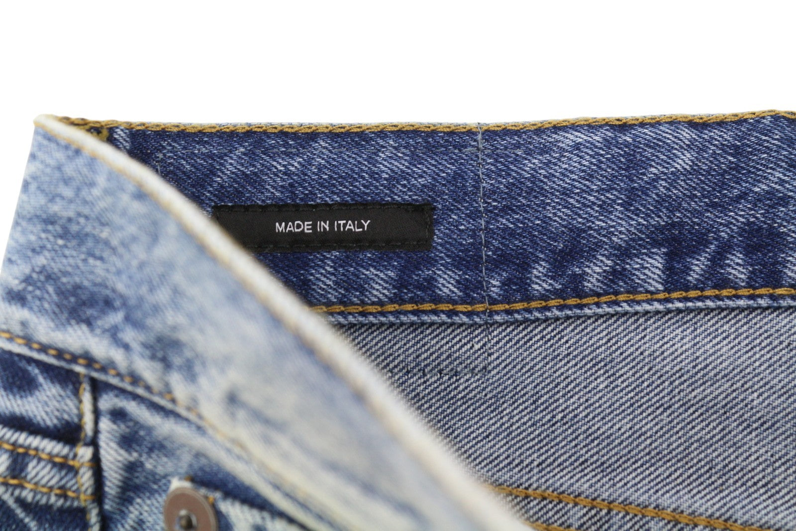 R13 Boyfriend Women Jeans 30 Jasper Straight Fit Whiskers Faded Ankle Blue PF25