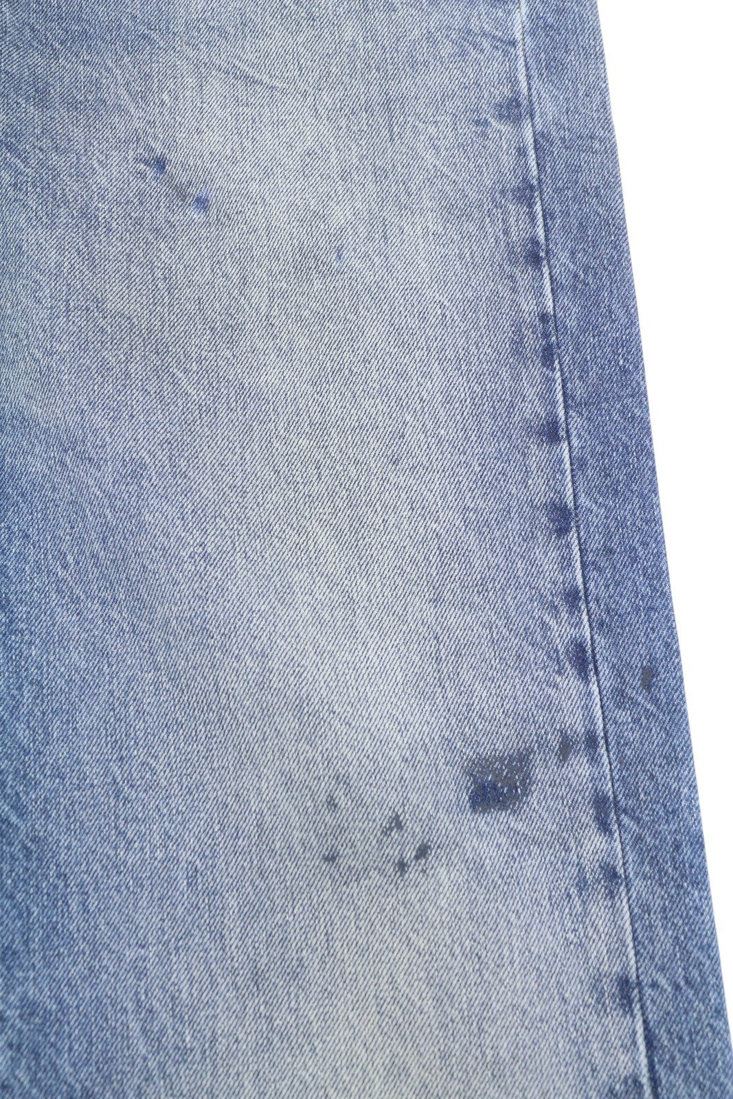 R13 Boyfriend Women Jeans 26 Jasper Straight Fit Whiskers Faded Ankle Blue PF25