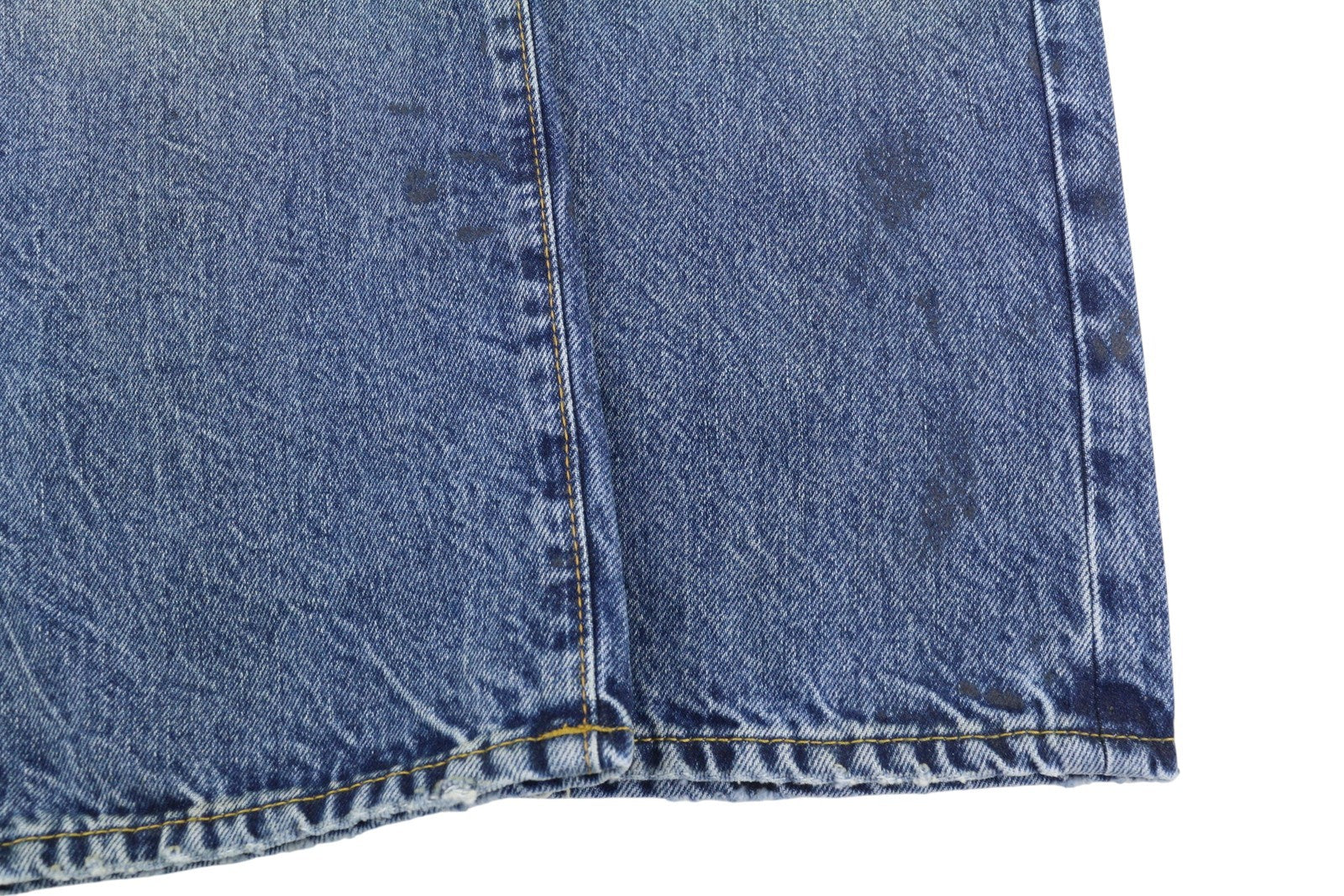 R13 Boyfriend Women Jeans 26 Jasper Straight Fit Whiskers Faded Ankle Blue PF25