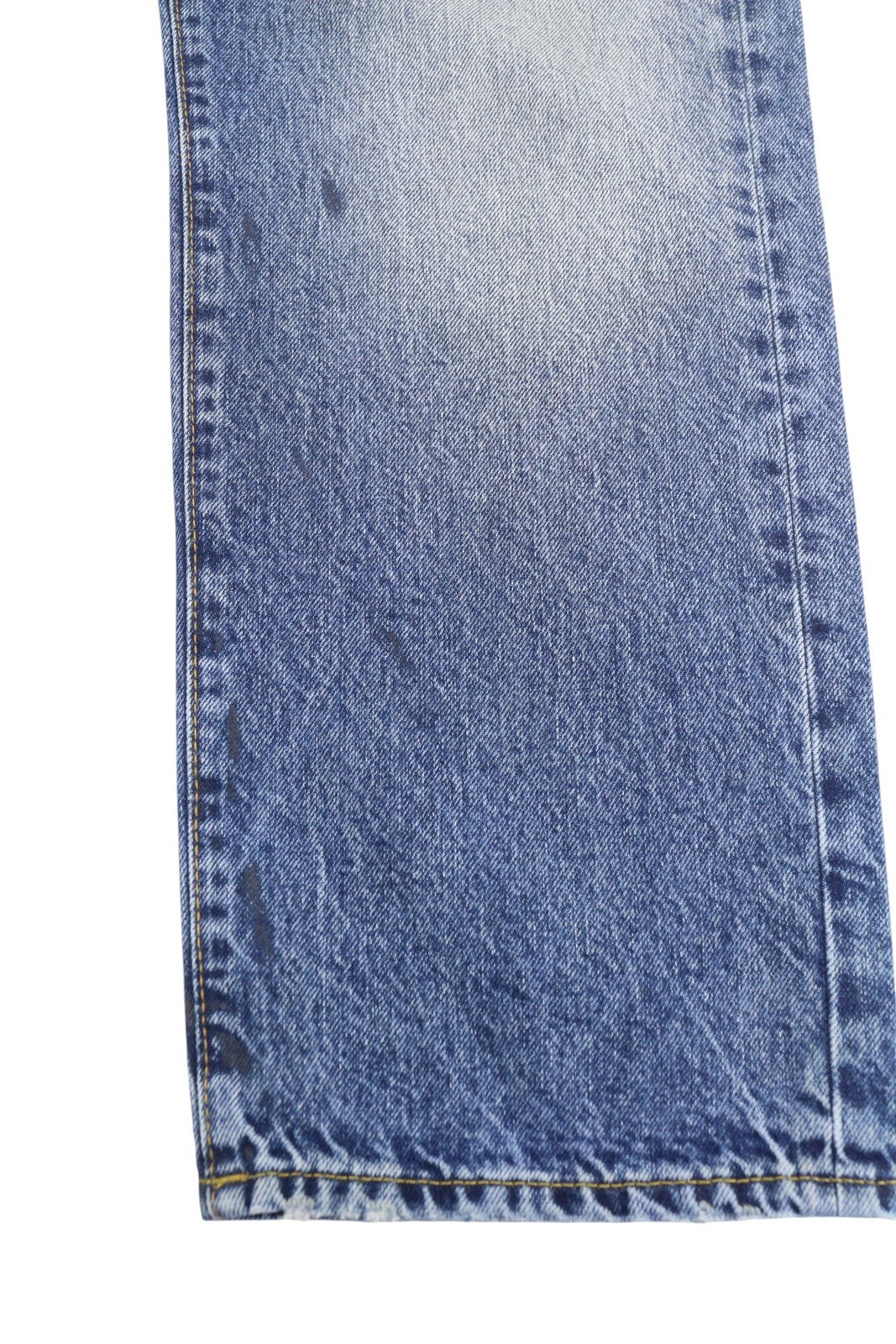 R13 Boyfriend Women Jeans 27 Jasper Straight Fit Whiskers Faded Ankle Blue PF25