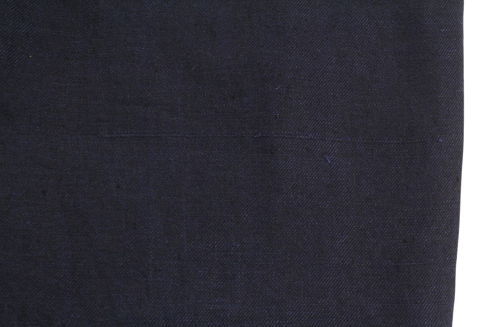 SUITSUPPLY Brescia Men Trousers ~W33 Dark Blue Linen Turn-Up Tapered Fit Flat