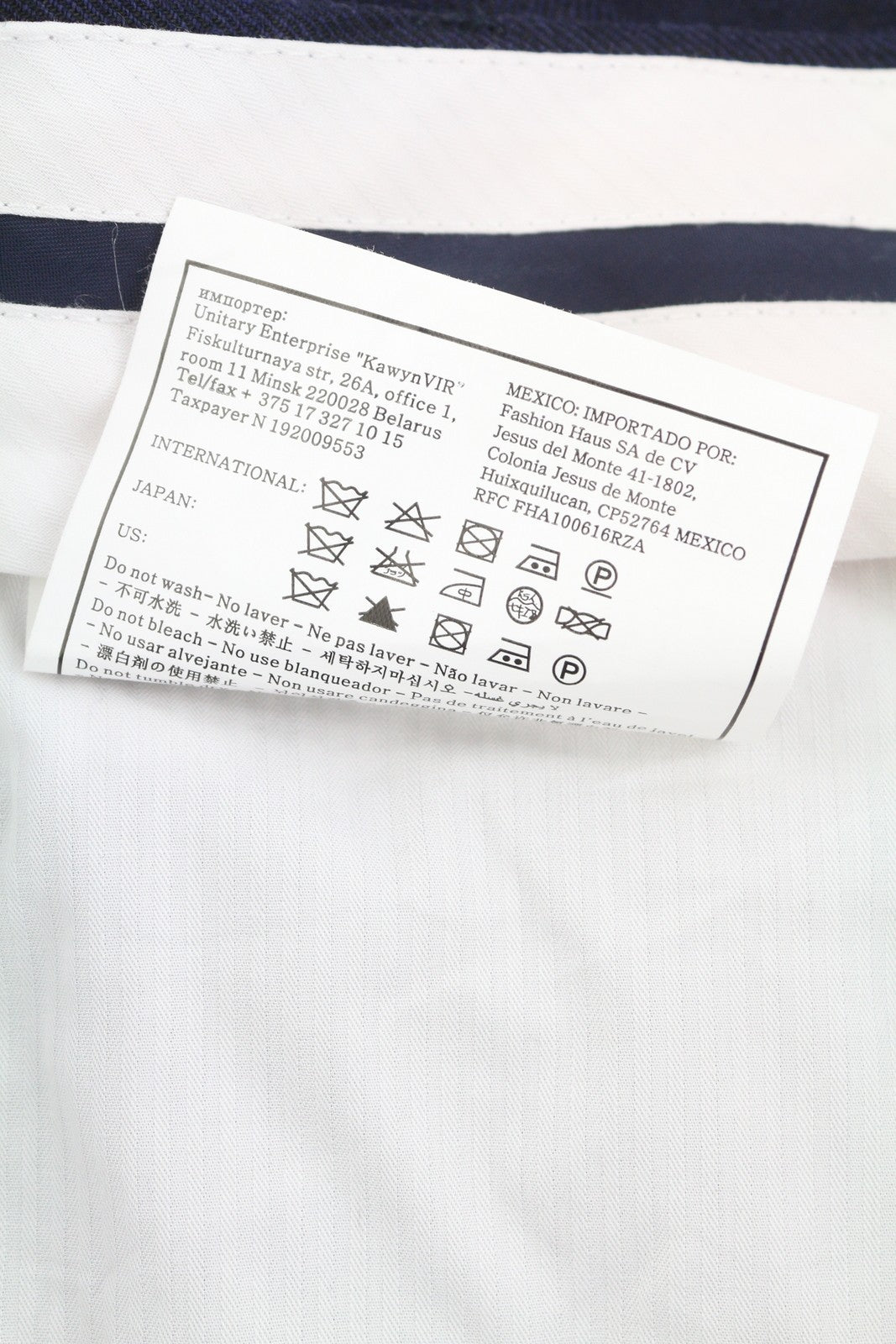 SUITSUPPLY Brescia Men Trousers ~W33 Dark Blue Linen Turn-Up Tapered Fit Flat