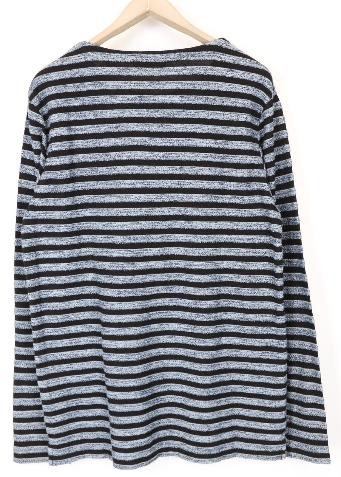 SCOTCH & SODA Men's Sweatshirt L Black Striped Cotton Crewneck Pullover
