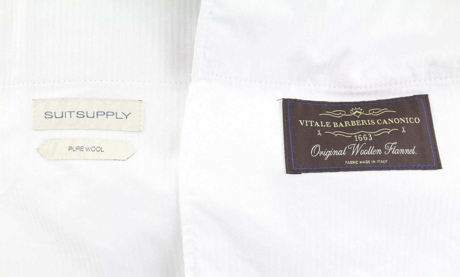 SUITSUPPLY Vigo ZC Men Trousers UK30S Grey Melange Flannel Wool Pleat Tapered