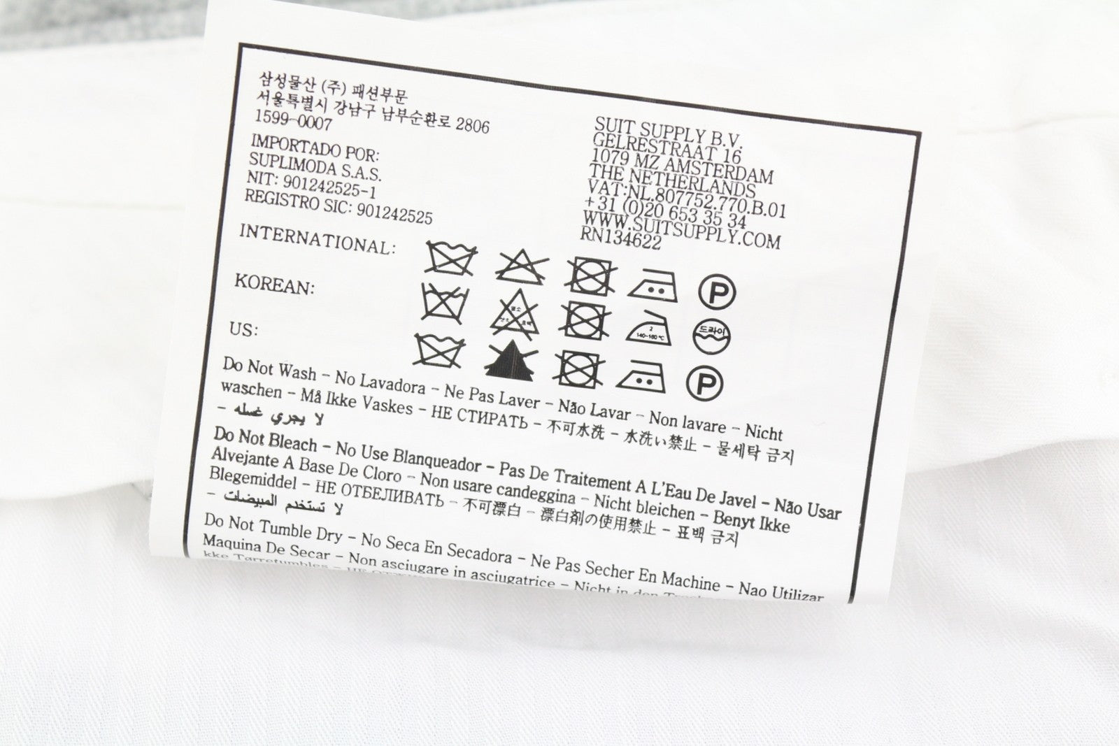 SUITSUPPLY Vigo ZC Men Trousers UK30S Grey Melange Flannel Wool Pleat Tapered