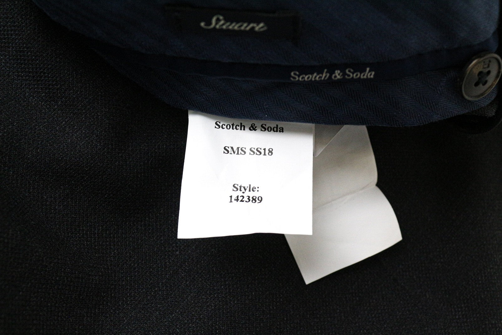 SCOTCH & SODA Men's Trousers 50 Dark Grey Slim Flat-Front Classic Chino Zip