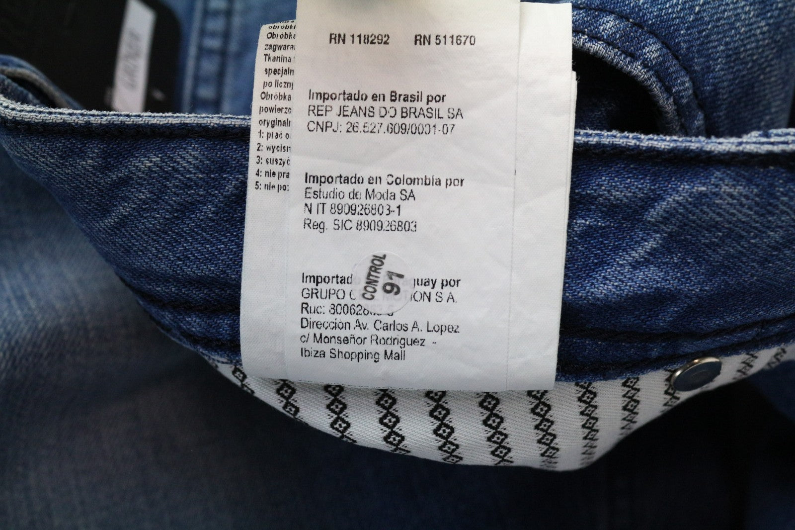 REPLAY Grover Men's Jeans W30/L34 Light Blue Straight Non-Stretch Button Fly