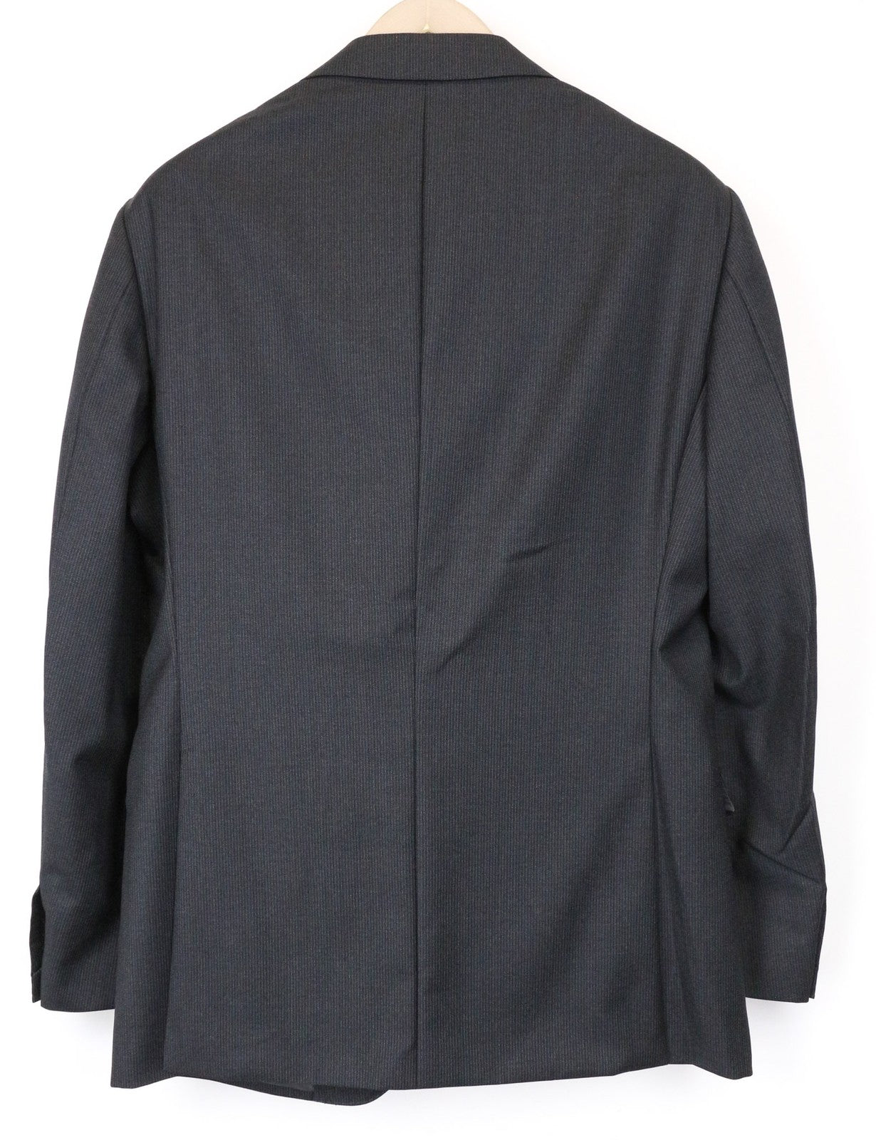 SUITSUPPLY Napoli Men's Blazer UK40R Grey Striped Pure Wool S110s Slim Fit