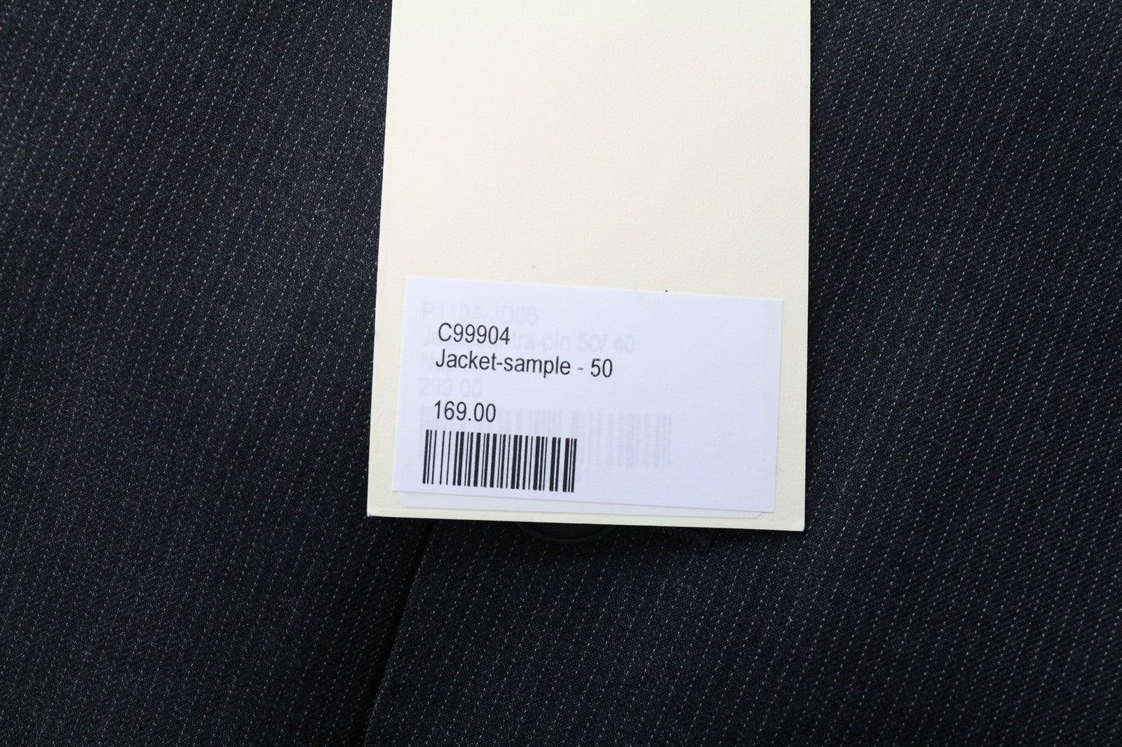 SUITSUPPLY Napoli Men's Blazer UK40R Grey Striped Pure Wool S110s Slim Fit