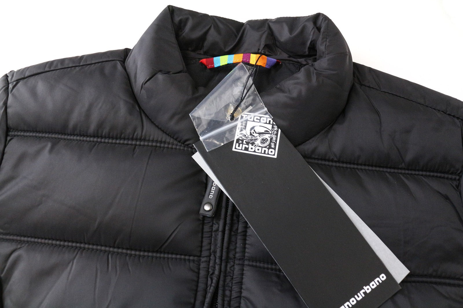 TUCANO URBANO moteriška striukė su žemu Dan slėgiu, IT38, juoda, su termoizoliacija ir vandeniui atsparia danga 