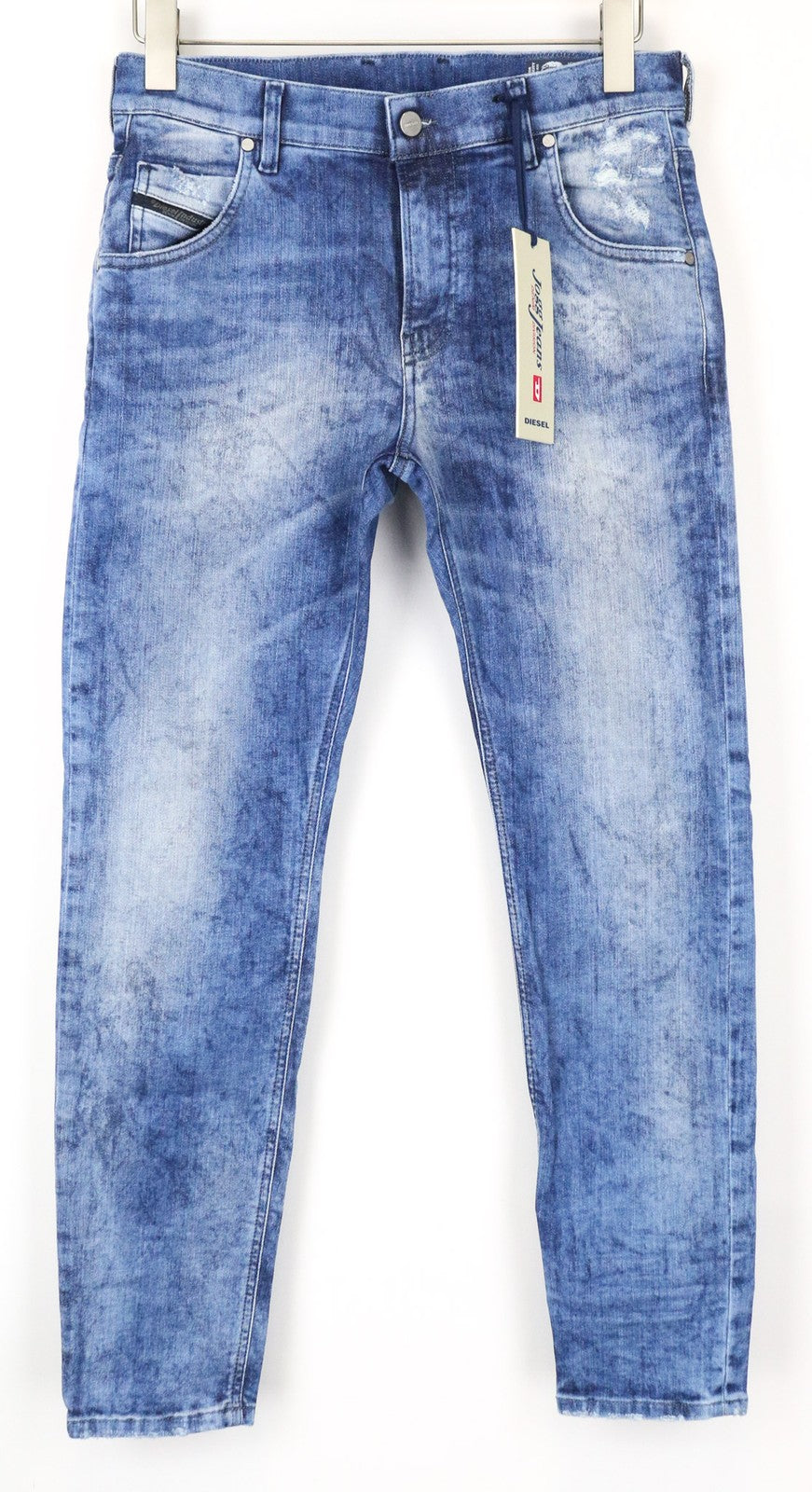 DIESEL Krailey-B-T 080AS Women's Jeans W27 Blue Jogg Sweat Stretch Distressed
