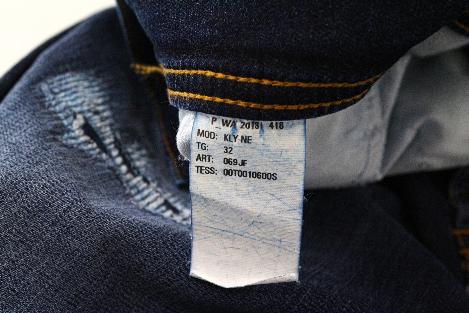 DIESEL KLY-NE 069JF Men's Jeans W32 Blue Jogg Sweat Stretch Distressed Taper