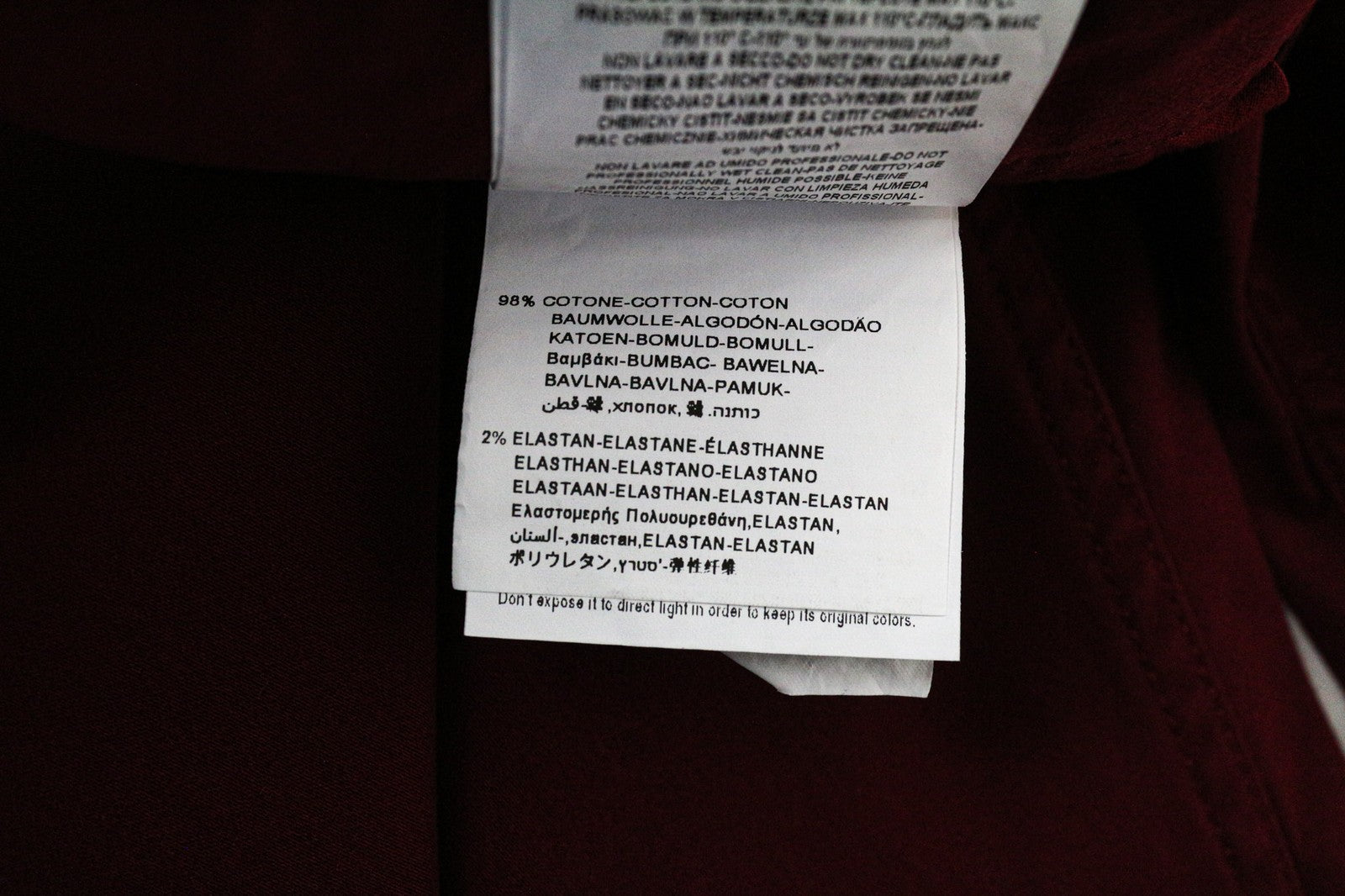 REPLAY Tom Men's Trousers W34/L30 Red Stretch Chino Straight Leg Zip Classic